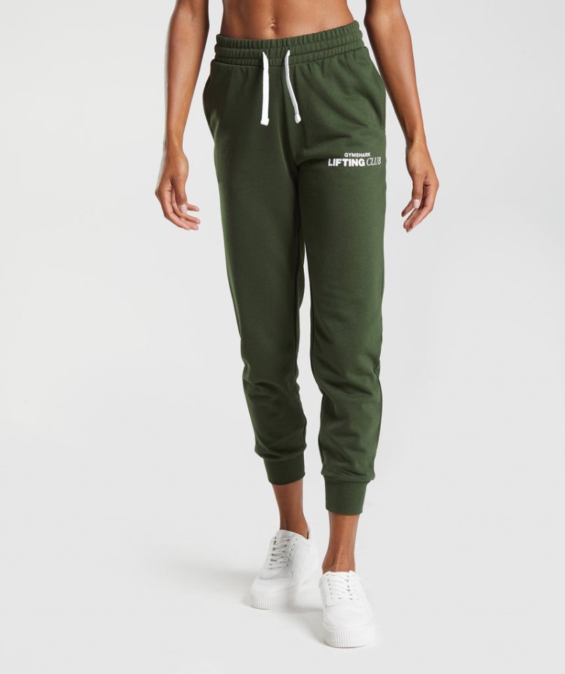 Women\'s Gymshark Social Club Jogger Olive | CA 3AD158